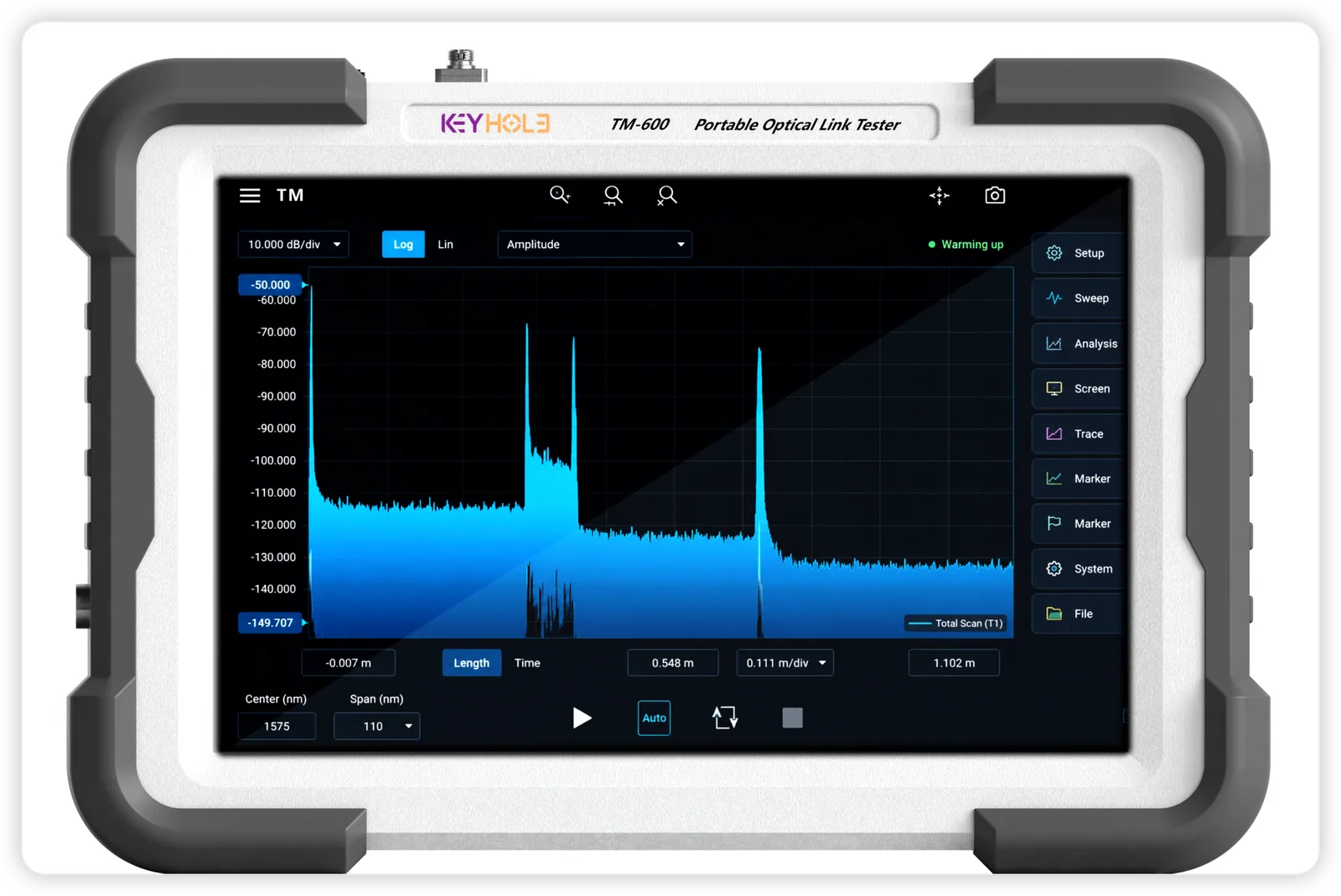 Trace mini 便携光链路测试仪,TM-600 外观示意